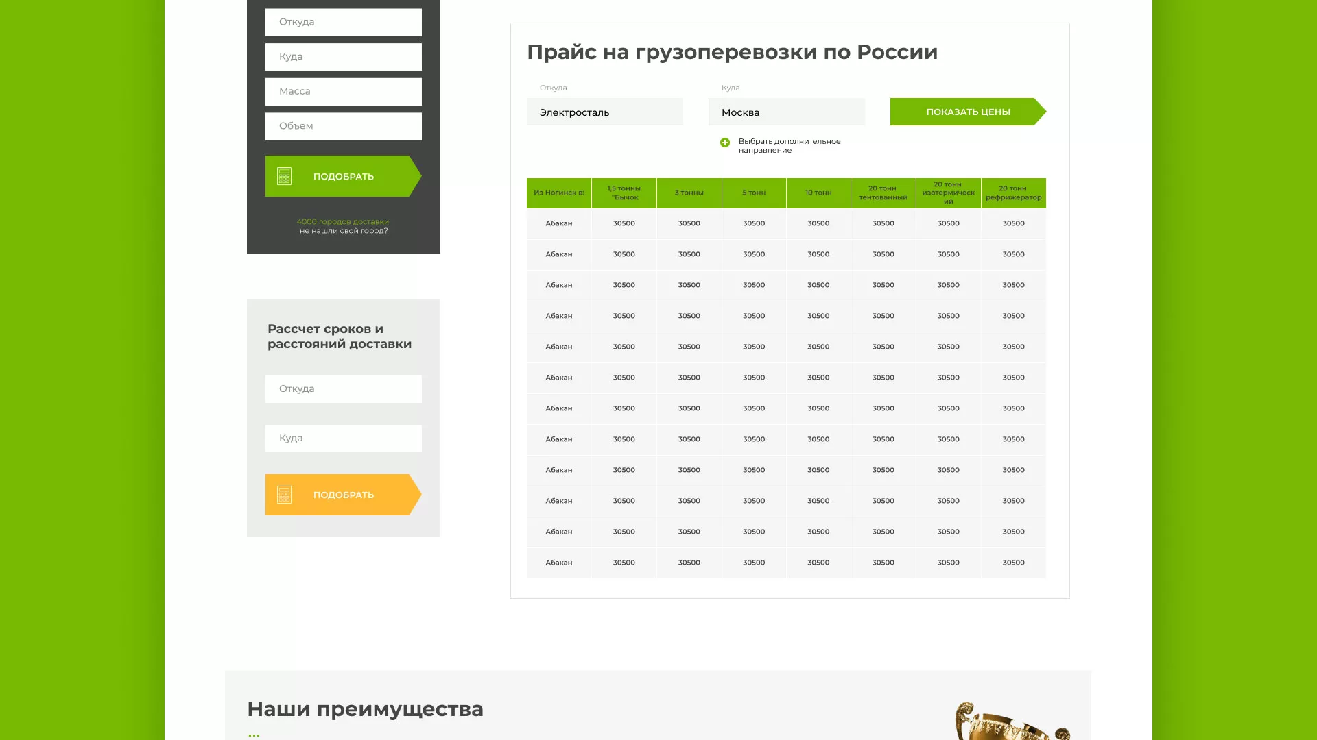 Разработка логотипа и сайта компании «Инком-Логистика» в Петрове Вале